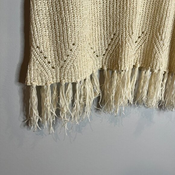 Anthropologie Pepin cream fringe sweater tank - Picture 2 of 5